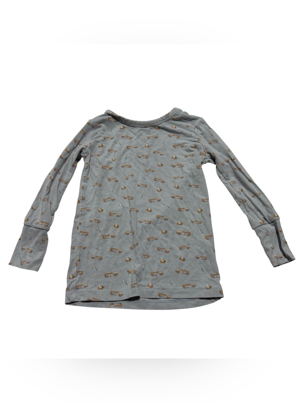 Baylor Moon 2T Bamboo Long Sleeve Sleep Pajama Shirt
